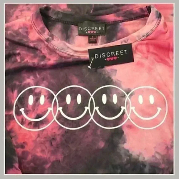 Tie Dye Happy Face Dress Size Small - Picture 6 of 6